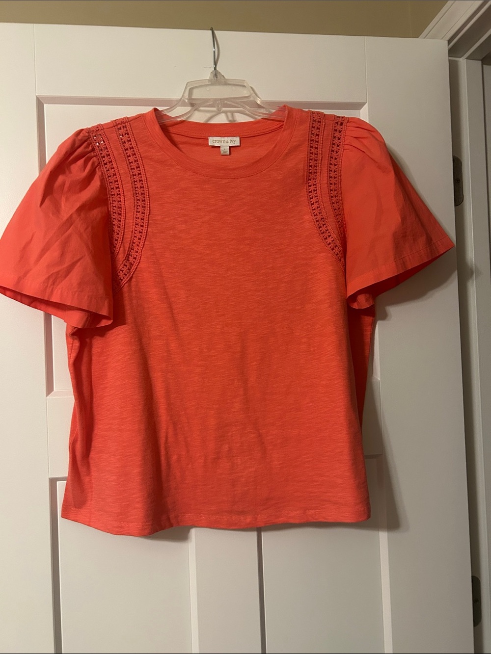 Crown and Ivy Coral Crewneck Tee